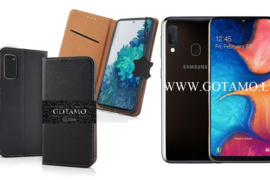 Gotamo Vintage natūralios odos dėklai Samsung Galaxy A20e telefonui