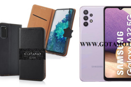 Gotamo Vintage natūralios odos dėklai Samsung Galaxy A32 5G telefonui
