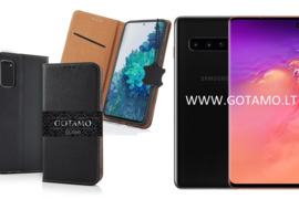 Gotamo Vintage natūralios odos dėklai Samsung Galaxy S10 telefonui