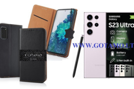 Gotamo Vintage natūralios odos dėklai Samsung Galaxy S23 Ultra telefonui