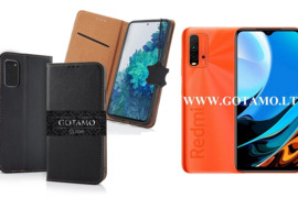 Gotamo Vintage natūralios odos dėklai Xiaomi Redmi 9T, Xiaomi Poco M3