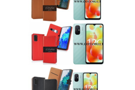 Gotamo Vintage natūralios odos dėklai Xiaomi Redmi 12C telefonui