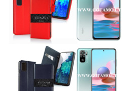 Gotamo Vintage natūralios odos dėklai Xiaomi Redmi Note 10, Note 10S