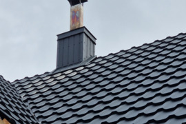 Kaminų (mūrinimas, skardinimas)