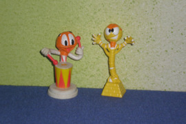 46. Kinder siurprizo kolekcines figureles chupa chupsai 2 e uz vnt.