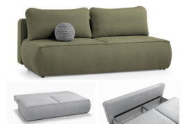 Minkšta sofa – lova su dėže patalynei „Davia”
