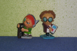 58. Kinder siurprizo kolekcines figureles moksliukai 2 e uz vnt.