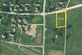 17 a. sklypas namų valdai  Šakių r., Kudirkos Naumiestyje, P. Mašioto g.
