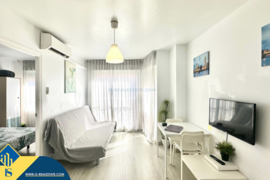 Apartamentas netoli jūros, Alicante provincijoje, Torrevieja mieste. 3 kambariai | 59 m² | 250 metrų