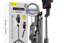 Keturkojis stovas asmenukių (selfie) lazda Blavec Fusion 100CM LED + Gimbal
