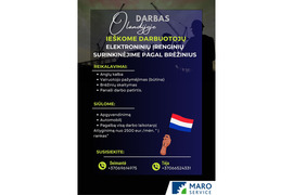 Darbas elektroninių įrenginių surinkinėjime pagal brėžinius Olandijoje