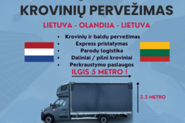 KRYPTIS: LIETUVA – OLANDIJA VORIS logistikos komanda siūlo