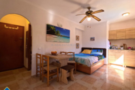 Studija su bendru baseinu, Alicante provincijoje, Torrevieja mieste, Playa del Cura rajone. 1 kambar