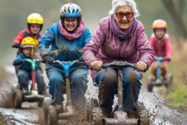 Elektrinis skuteris, neįgaliojo vežimėlis.