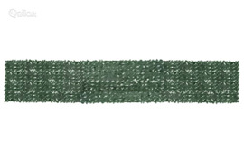 vidaXL Balkono pertvara, 600x100cm, su tamsiai žaliais lapais