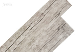 vidaXL Grindų plokštės, PVC, prilipdomos, 5,02m², 2 mm, ąžuolo šviesi