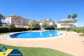 Duplex penthouse apartamentas su bendru baseinu, Alicante provincijoje, Orihuela Costa mieste. 4 kam