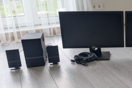 Dell E2216H monitorius + Acme EA-98 kolonėles