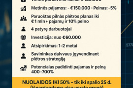 Parduodamas buhalterijos paslaugų verslas su dideliu plėtros potencialu