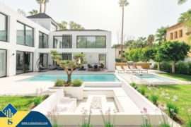 Vila su privačiu baseinu, Malaga provincijoje, Marbella mieste, Puerto Banús rajone. 5 kambariai | 3