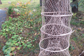 Parduodamas senovinis bučiukas žuvims gaudyti.