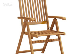 vidaXL Sulankstomos sodo kėdės, 3vnt., akacijos medienos masyvas
