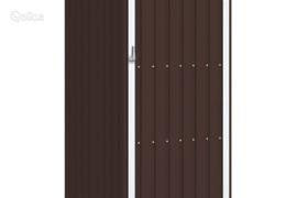 vidaXL Sodo pašiūrė, ruda, 87x98x159cm, galvanizuotas plienas
