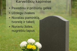 Kapų Karveliškėse tvarkymas