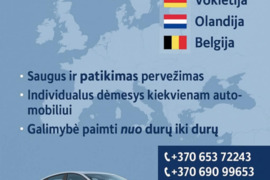 Keleivių*gyvūnų*siuntų*krovinių*motociklų*automobilių vežimas į Europą ir atgal