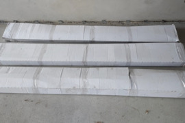 PVC profilis Ejot cokolinis, su tinkleliu 12cm