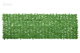 vidaXL Balkono pertvara, 300x100cm, su žaliais lapais