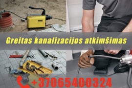 Kanalizacijos atkimsimas 80eu 24/7