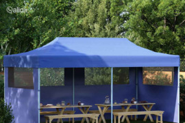 vidaXL Sulankstoma proginė palapinė 3 x 6 m, mėlyna