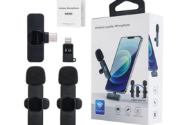 Belaidžių prisegamų mikrofonų sistema su Type-C jungtimi Lavalier