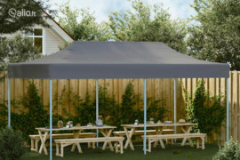 vidaXL Išskleidžiama proginė palapinė, antracito spalvos, 3x6m