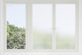 vidaXL Langų plėvelė, 0,9x50m, PVC, matinė, dryžuota