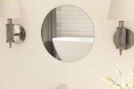 vidaXL Veidrodis be rėmo, 30cm, stiklas, apskritas