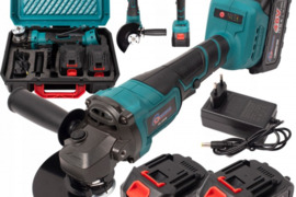 Naujas Akumuliatorinis kampinis šlifuoklis 2x6AH tinka makita aterijos