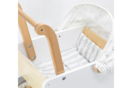 VIGA Medinis lėlių vežimėlis