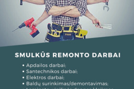 Smulkūs remonto darbai Klaipėda ir Klaipėdos raj.