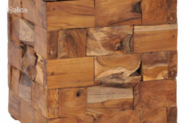 vidaXL Taburetė-daiktadėžė, tikmedžio medienos masyvas