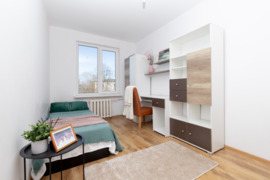 Vilniaus centre (!), Naugarduko g. (prie VU ir VGTU), nuomojamas kambarys 3-k. bute be šeimininkų. I