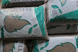 Durpių-medžio granulės,60%-40%