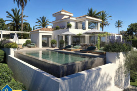 Vila su privačiu baseinu, Malaga provincijoje, Marbella mieste, Nueva Andalucia rajone. 6 kambariai 