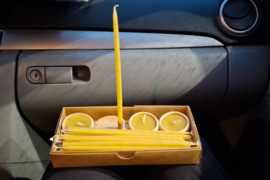 Bičių vaško žvakių komplektas