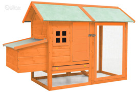 vidaXL Narvas viščiukams, 170x81x110 cm, pušies ir eglės masyvas