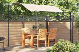 vidaXL Pavėsinė, audinys, kreminė balta