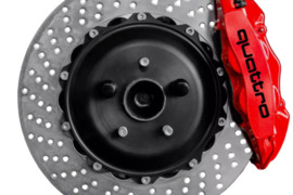 Audi Quattro suportų lipdukai – stabdžių suportų lipdukai, automobilių tuning vinilo lipdukai, kompl