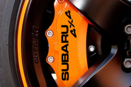 Stabdžių suportų lipdukai įvairioms automobilių markėms – Brembo, Porsche, Audi Quattro, BMW M Perfo