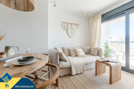 Bungalas su bendru baseinu, Alicante provincijoje, Orihuela Costa mieste. 3 kambariai | 77 m² | 2.5 